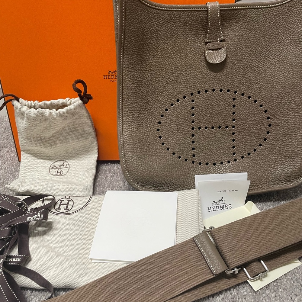 Hermes evelyne 29 pm etoupe. Clemence